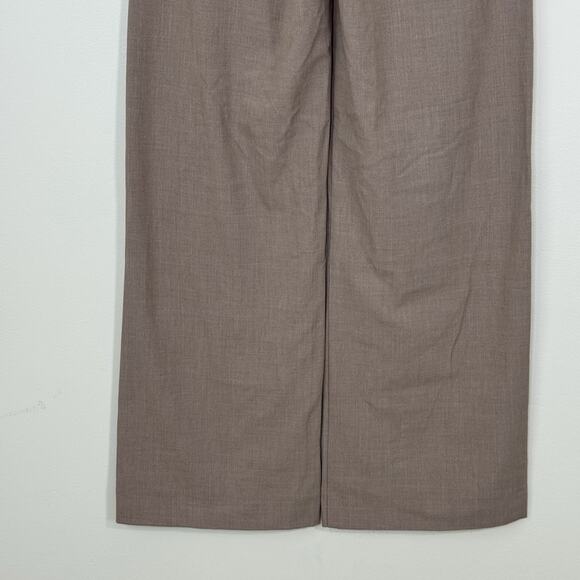 NWT Abercrombie & Fitch Ultra High Wide Leg Trousers Women's Size 25 / 0R Taupe - Picture 9 of 14